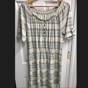 Aztec designed cotton dress